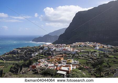 "View of Agulo, La Gomera, Canary Islands, Spain, Europe" View Large Photo Image Picture - "View of Agulo, La Gomera, Canary Islands, Spain, Europe". Fotosearch