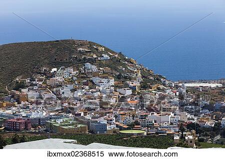 "View of Gardoenes, farms and the Church of San Isidro Labrador, Gran Canaria, Canary Islands, Spain, Europe, PublicGround, Europe" View Large Photo Image Stock Photography - "View of Gardoenes, farms and the Church of San Isidro Labrador, Gran Canaria, Canary Islands, Spain, Europe, PublicGround, Europe". Fotosearch