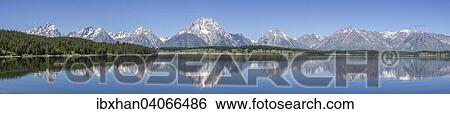 "View of Grand Teton National Park from Oxbow Bend, Alta, Wyoming, United States, North America" View Large Photo Image Stock Photograph - "View of Grand Teton National Park from Oxbow Bend, Alta, Wyoming, United States, North America". Fotosearch