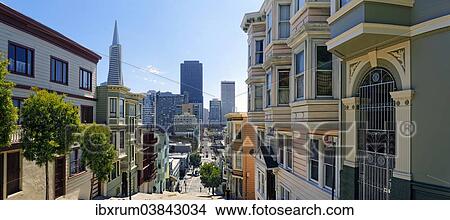 "View of Kearny Street with the Transamerica Pyramid, San Francisco, California, USA" View Large Photo Image Picture - "View of Kearny Street with the Transamerica Pyramid, San Francisco, California, USA". Fotosearch