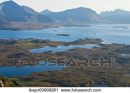 "View of Mt Hoven, Gimsoy, Lofoten, Norway, Europe" View Large Photo Image Stock Image - "View of Mt Hoven, Gimsoy, Lofoten, Norway, Europe". Fotosearch