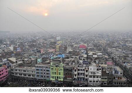 "View of Old Delhi, from the minaret of the Jama Masjid Mosque, Chandni Chowk, New Delhi, Delhi, India, Asia" View Large Photo Image Stock Photograph - "View of Old Delhi, from the minaret of the Jama Masjid Mosque, Chandni Chowk, New Delhi, Delhi, India, Asia". Fotosearch
