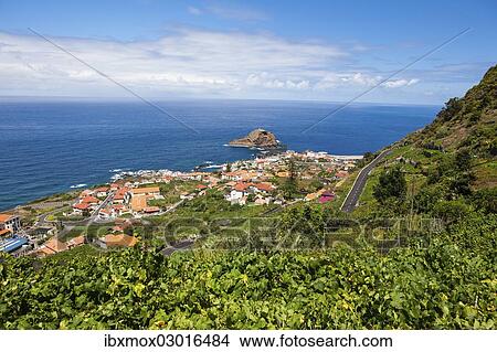 "View of Porto Moniz, Lanceiros, Porto Moniz, Madeira, Portugal, Europe" View Large Photo Image Picture - "View of Porto Moniz, Lanceiros, Porto Moniz, Madeira, Portugal, Europe". Fotosearch