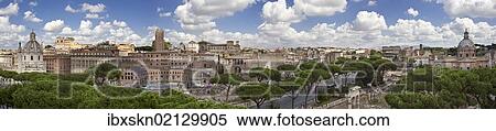 Stock Photography - "View of Rome from the Capitoline Hill, Rome, Italy, Europe". Fotosearch