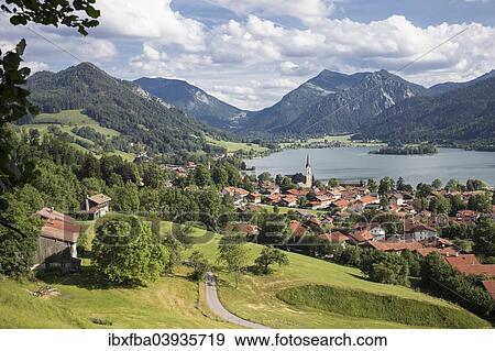 "View of Schliersee in the summer, from Oberiss, Upper Bavaria, Bavaria, Germany, Europe" View Large Photo Image Stock Photo - "View of Schliersee in the summer, from Oberiss, Upper Bavaria, Bavaria, Germany, Europe". Fotosearch