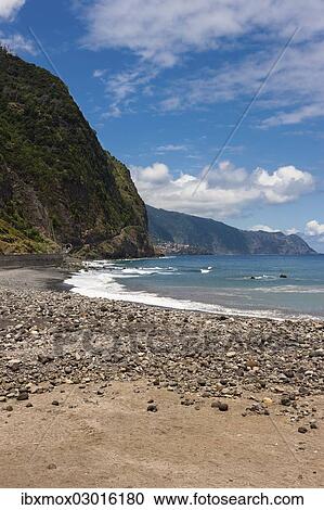"View of the cliff coast of Madeira near Sao Vicente, Boa Ventura, Sao Vicente, Ilha da Madeira, Portugal, Europe" View Large Photo Image Stock Image - "View of the cliff coast of Madeira near Sao Vicente, Boa Ventura, Sao Vicente, Ilha da Madeira, Portugal, Europe". Fotosearch