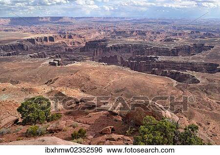 "View of the Colorado River Canyon as seen from the Grand View Point, Canyonlands National Park, Moab, Utah, USA" View Large Photo Image Stock Photograph - "View of the Colorado River Canyon as seen from the Grand View Point, Canyonlands National Park, Moab, Utah, USA". Fotosearch