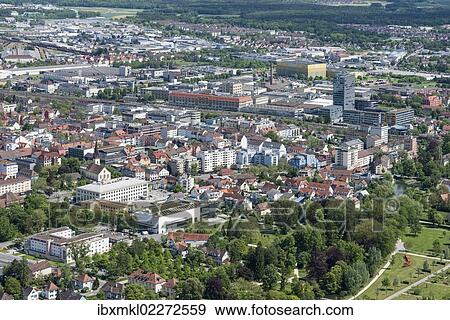 Stock Photo - "View of the town centre of Singen am Hohentwiel, Baden-Wuerttemberg, Germany, Europe". Fotosearch