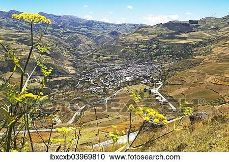 "View of the town of Alausi, start the Andean railway Nariz del Diablo, Alausi, Chimborazo Province, Ecuador, South America" View Large Photo Image Stock Image - "View of the town of Alausi, start the Andean railway Nariz del Diablo, Alausi, Chimborazo Province, Ecuador, South America". Fotosearch