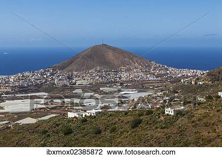 "View of the village of Galdar de Sardina and Mount Pico de Galdar, Galdar, Gran Canaria, Canary Islands, Spain, Europe, PublicGround, Europe" View Large Photo Image Stock Image - "View of the village of Galdar de Sardina and Mount Pico de Galdar, Galdar, Gran Canaria, Canary Islands, Spain, Europe, PublicGround, Europe". Fotosearch