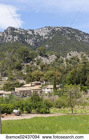"View of the village of Orient, municipality of Alaro, Mallorca, Majorca, Balearic Islands, Spain, Europe" View Large Photo Image Picture - "View of the village of Orient, municipality of Alaro, Mallorca, Majorca, Balearic Islands, Spain, Europe". Fotosearch