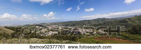 Stock Image - "View of the village of Teror, Gran Canaria, Canary Islands, Spain, Europe, PublicGround, Europe". Fotosearch