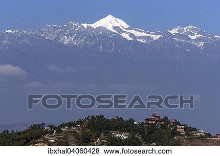 "View on Nagarkot and mountains of the Himalayas, Nagarkot, Nepal, Asia" View Large Photo Image Stock Photo - "View on Nagarkot and mountains of the Himalayas, Nagarkot, Nepal, Asia". Fotosearch