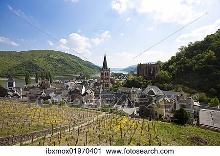 "View on the historic district of Bacharach, Unesco World Heritage Site Upper Middle Rhine Valley, Rhineland Palatinate, Germany, Europe, PublicGround, Europe" View Large Photo Image Stock Image - "View on the historic district of Bacharach, Unesco World Heritage Site Upper Middle Rhine Valley, Rhineland Palatinate, Germany, Europe, PublicGround, Europe". Fotosearch