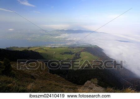 "View over a sea of fog, Rigi, Switzerland, Europe" View Large Photo Image Stock Photo - "View over a sea of fog, Rigi, Switzerland, Europe". Fotosearch