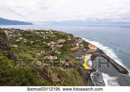 Stock Photography - "View over Ponta Delgada, Vicente, Boaventura, Madeira, Portugal, Europe". Fotosearch