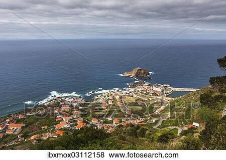 "View over Porto Moinz, Lanceiros, Porto Moniz, Madeira, Portugal, Europe" View Large Photo Image Stock Photo - "View over Porto Moinz, Lanceiros, Porto Moniz, Madeira, Portugal, Europe". Fotosearch