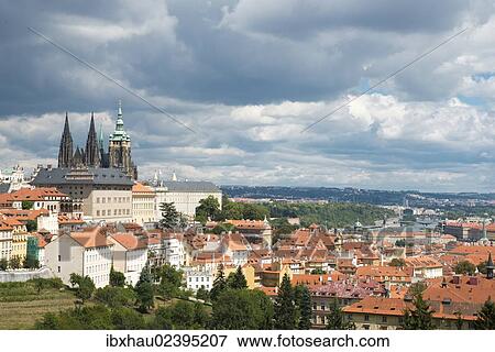 Stock Photo - "View over Prague, Czech Republic, Europe". Fotosearch