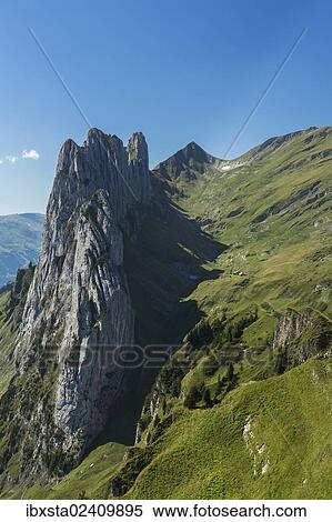 "View over the Alpstein Range with the Kreuzberge Mountains, Alpstein, Appenzell, Switzerland, Europe" View Large Photo Image Stock Photography - "View over the Alpstein Range with the Kreuzberge Mountains, Alpstein, Appenzell, Switzerland, Europe". Fotosearch
