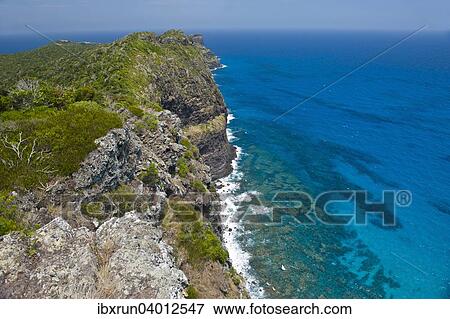 Stock Photo - "View over the Malabar cliffs, Lord Howe Island, New South Wales, Australia, Oceania". Fotosearch