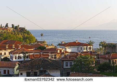 "View over the old town, Kaleici, Antalya, Antalya Province, Turkey, Asia" View Large Photo Image Stock Image - "View over the old town, Kaleici, Antalya, Antalya Province, Turkey, Asia". Fotosearch