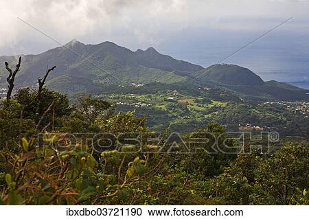"View towards Saint-Claude from La Soufriere volcano, Saint-Claude, Arrondissement of Basse-Terre, Guadeloupe, France, North America" View Large Photo Image Stock Image - "View towards Saint-Claude from La Soufriere volcano, Saint-Claude, Arrondissement of Basse-Terre, Guadeloupe, France, North America". Fotosearch