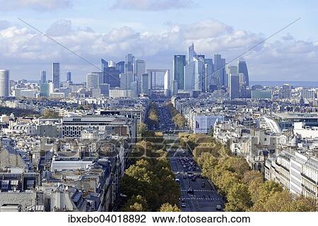 "Views of La Defense and the Avenue des Champs-Elysees, the Arc de Triomphe, Paris, Ile-de-France, France, Europe" View Large Photo Image Stock Image - "Views of La Defense and the Avenue des Champs-Elysees, the Arc de Triomphe, Paris, Ile-de-France, France, Europe". Fotosearch