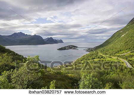 "Views of the fishing village of Husoy, Senja Island, Troms, Norway, Europe" View Large Photo Image Stock Photo - "Views of the fishing village of Husoy, Senja Island, Troms, Norway, Europe". Fotosearch