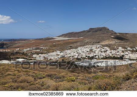 Stock Photo - "Village of Agaete, Gran Canaria, Canary Islands, Spain, Europe, PublicGronud, Europe". Fotosearch