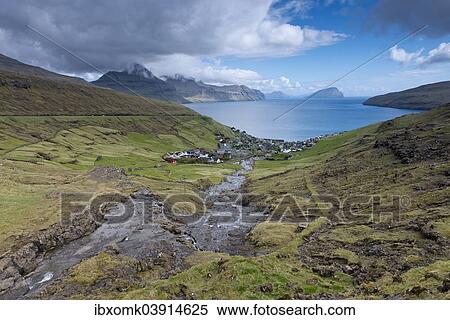 "Village of Kvivik, Streymoy, Faroe Islands, Denmark, Europe" View Large Photo Image Stock Photography - "Village of Kvivik, Streymoy, Faroe Islands, Denmark, Europe". Fotosearch
