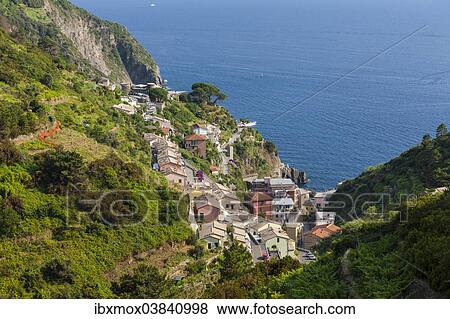 "Village of Riomaggiore, Cinque Terre, UNESCO World Heritage Site, Riviera di Riomaggiore, Riomaggiore province, Liguria, Italy, Europe" View Large Photo Image Stock Photo - "Village of Riomaggiore, Cinque Terre, UNESCO World Heritage Site, Riviera di Riomaggiore, Riomaggiore province, Liguria, Italy, Europe". Fotosearch