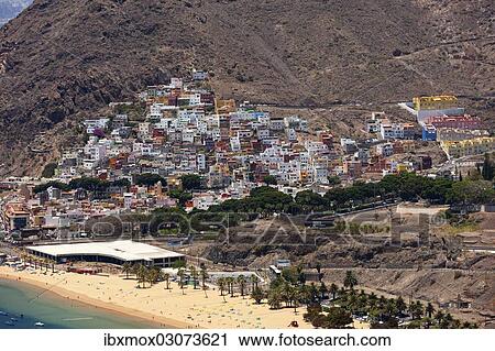 "Village of San Andres with the Playa de las Teresitas beach, San Andres, La Montanita, Tenerife, Canary Islands, Spain, Europe" View Large Photo Image Stock Image - "Village of San Andres with the Playa de las Teresitas beach, San Andres, La Montanita, Tenerife, Canary Islands, Spain, Europe". Fotosearch