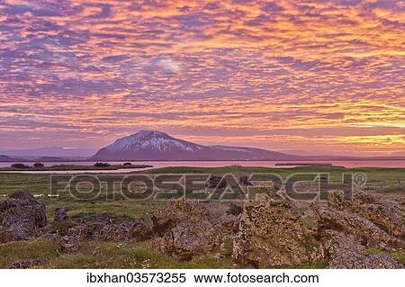 "Vindbelgjarfjall mountain, snow-covered, in the evening light, Myvatn, Northeastern Region, Iceland, Europe" View Large Photo Image Stock Photography - "Vindbelgjarfjall mountain, snow-covered, in the evening light, Myvatn, Northeastern Region, Iceland, Europe". Fotosearch