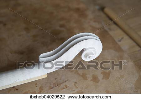"Violin making, scroll" View Large Photo Image Stock Image - "Violin making, scroll". Fotosearch