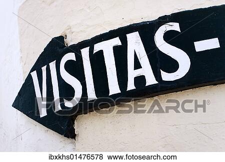 "Visitas, sign in Spain, Europe" View Large Photo Image Stock Photo - "Visitas, sign in Spain, Europe". Fotosearch
