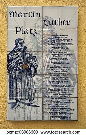 "Vita of Dr. Martin Luther on a ceramic mosaic, Selb, Upper Franconia, Bavaria, Germany, Europe" View Large Photo Image Stock Photo - "Vita of Dr. Martin Luther on a ceramic mosaic, Selb, Upper Franconia, Bavaria, Germany, Europe". Fotosearch