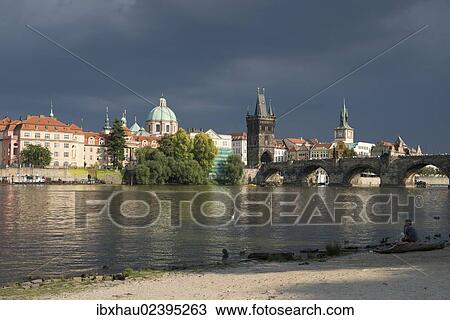 "Vltava River and Charles Bridge, Prague, Czech Republic, Europe" View Large Photo Image Stock Image - "Vltava River and Charles Bridge, Prague, Czech Republic, Europe". Fotosearch