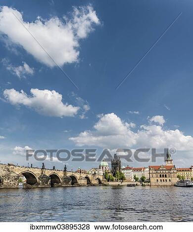 "Vltava river with Charles Bridge or Karluv most, UNESCO World Heritage Site, Prague, Czech Republic, Europe" View Large Photo Image Stock Photo - "Vltava river with Charles Bridge or Karluv most, UNESCO World Heritage Site, Prague, Czech Republic, Europe". Fotosearch