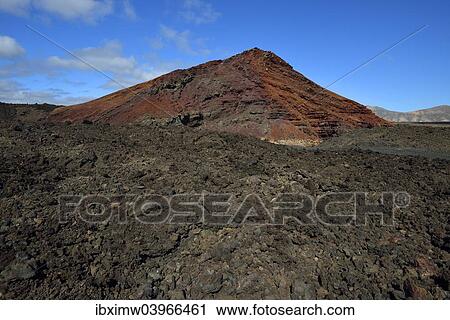 "Volcanic cone, at El Golfo, Lanzarote, Canary Islands, Spain, Europe" View Large Photo Image Stock Image - "Volcanic cone, at El Golfo, Lanzarote, Canary Islands, Spain, Europe". Fotosearch