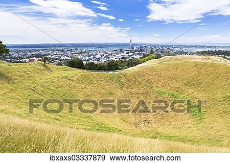 "Volcanic crater of Mount Eden with views over Auckland, Mount Eden, Auckland, Auckland Region, New Zealand, Oceania" View Large Photo Image Stock Photo - "Volcanic crater of Mount Eden with views over Auckland, Mount Eden, Auckland, Auckland Region, New Zealand, Oceania". Fotosearch