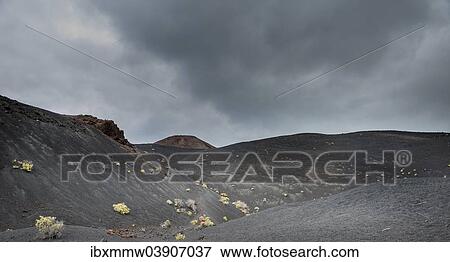 "Volcanic Landscape, Monumento Natural de Los Volcanos de Teneguia Park, Fuencaliente, La Palma, Canary Islands, Spain, Europe" View Large Photo Image Stock Photo - "Volcanic Landscape, Monumento Natural de Los Volcanos de Teneguia Park, Fuencaliente, La Palma, Canary Islands, Spain, Europe". Fotosearch