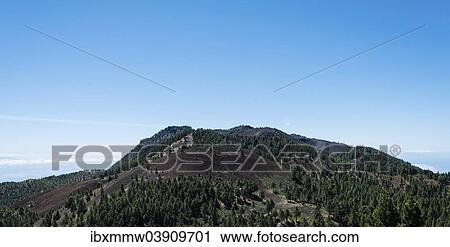 Stock Image - "Volcanic landscape on the """"Ruta de los Volcanes"""", Cumbre Vieja Natural Park, La Palma, Canary Islands, Spain, Europe". Fotosearch
