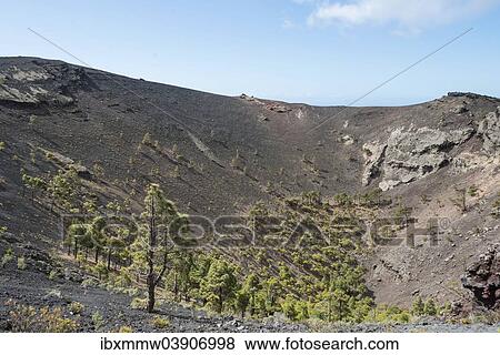 "Volcanic landscape, San Antonio Volcano, Monumento Natural de Los Volcanos de Teneguia Park, Fuencaliente, La Palma, Canary Islands, Spain, Europe" View Large Photo Image Stock Photo - "Volcanic landscape, San Antonio Volcano, Monumento Natural de Los Volcanos de Teneguia Park, Fuencaliente, La Palma, Canary Islands, Spain, Europe". Fotosearch