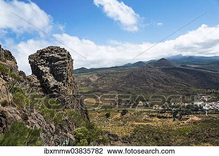 "Volcano landscape near Santiago del Teide, Tenerife, Canary Islands, Spain, Europe" View Large Photo Image Stock Image - "Volcano landscape near Santiago del Teide, Tenerife, Canary Islands, Spain, Europe". Fotosearch