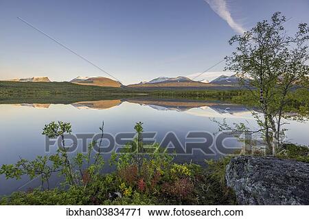 "Vuolio Njahkajavri Lake, Lapporten trough valley, glacial trough, at the back, Abisko National Park, Norrbotten County, Sweden, Europe" View Large Photo Image Stock Image - "Vuolio Njahkajavri Lake, Lapporten trough valley, glacial trough, at the back, Abisko National Park, Norrbotten County, Sweden, Europe". Fotosearch