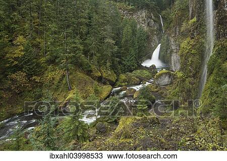 "Wahclella Falls in the Columbia River Gorge, Portland, Oregon, United States, North America" View Large Photo Image Stock Image - "Wahclella Falls in the Columbia River Gorge, Portland, Oregon, United States, North America". Fotosearch