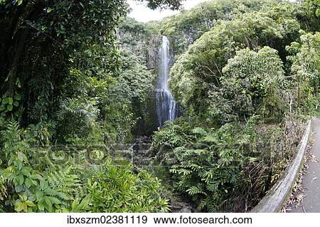 "Wailua Falls, Maui, Hawaii, USA" View Large Photo Image Stock Photo - "Wailua Falls, Maui, Hawaii, USA". Fotosearch
