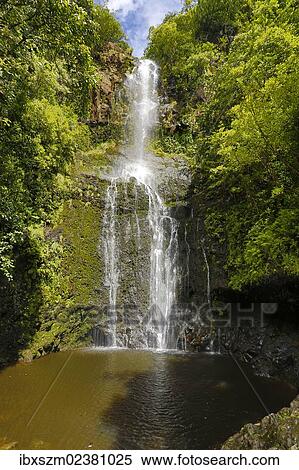 "Wailua Falls, near Hana, Maui, Hawaii, USA" View Large Photo Image Stock Photography - "Wailua Falls, near Hana, Maui, Hawaii, USA". Fotosearch