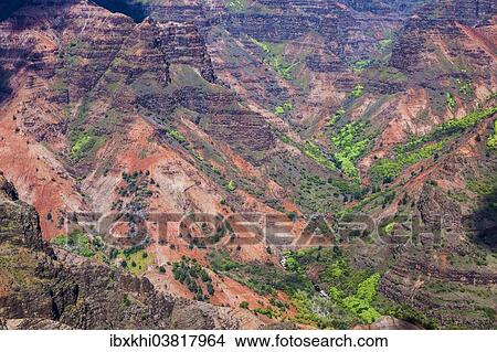 "Waimea Canyon, Kauai, Hawaii, USA" View Large Photo Image Picture - "Waimea Canyon, Kauai, Hawaii, USA". Fotosearch