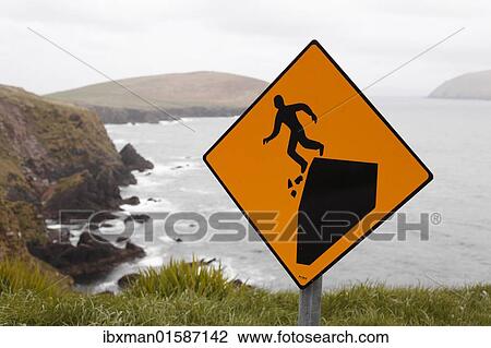 "Warning sign, dangerous cliffs, Slea Head, Dingle Peninsula, County Kerry, Ireland, British Isles, Europe" View Large Photo Image Stock Image - "Warning sign, dangerous cliffs, Slea Head, Dingle Peninsula, County Kerry, Ireland, British Isles, Europe". Fotosearch